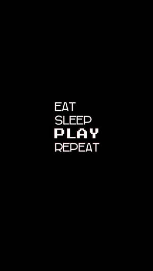 Eat sleep play repeat Tumblr estetiği duvar kağıdı