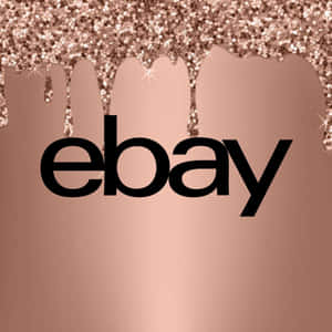 eBay UK Logosu Gül Altın Renginde — Gül altın estetiği Duvar Kağıdı