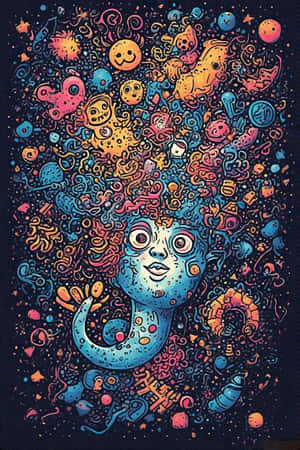 eğlenceli,doodle,dijital sanat,sıradışı,yaratıcılık,pürüzsüz çizgiler,şık,eğlenceli,duvar kağıdı — iPhone 4 Duvar Kağıdı