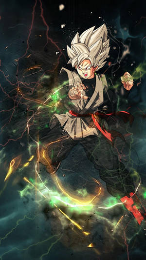 Elektrikli Goku Black iPhone — Anime telefon Duvar Kağıdı