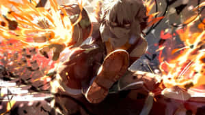 Anime Dövüş arka planı — Anime dövüşü Duvar Kağıdı
