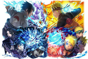 Havalı Naruto Sasuke Karşı Karşıya — Havalı naruto GIF Duvar Kağıdı