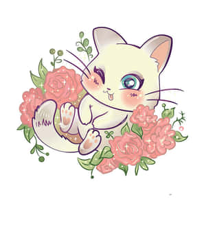 Anime Kedi resimleri — Sevimli kedi GIF Duvar Kağıdı