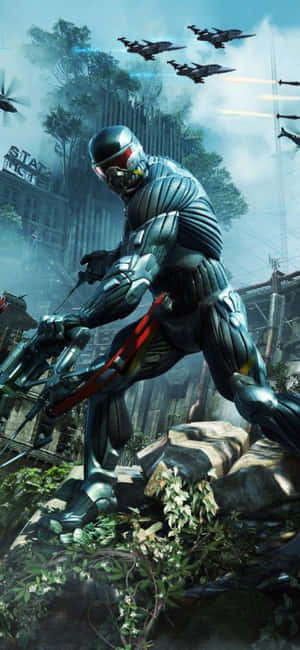 iPhone X Crysis 3 Arka Planı — POCO M8 Duvar Kağıdı