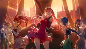 Anime Dans Kız Grubu duvar kağıdı — Anime dansı Duvar Kağıdı