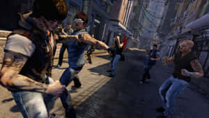 Sleeping Dogs arka planı — Uyuyan köpekler Duvar Kağıdı