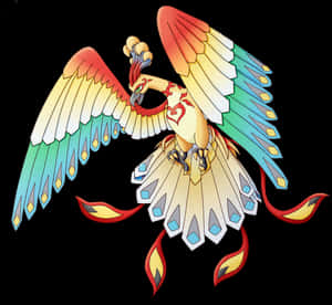 Eşsiz Ho-Oh Grafiği — Pokemon Telefon Duvar Kağıdı