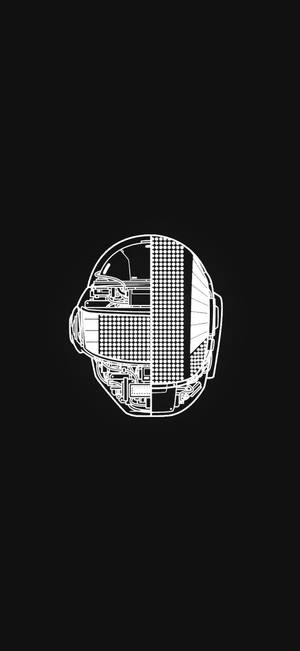 Kasklarının iç görünümü birleştirilmiş Daft Punk duvar kağıdı.