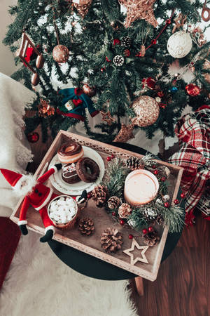 Estetik Noel donutları duvar kağıdı — 2:3 Duvar Kağıdı