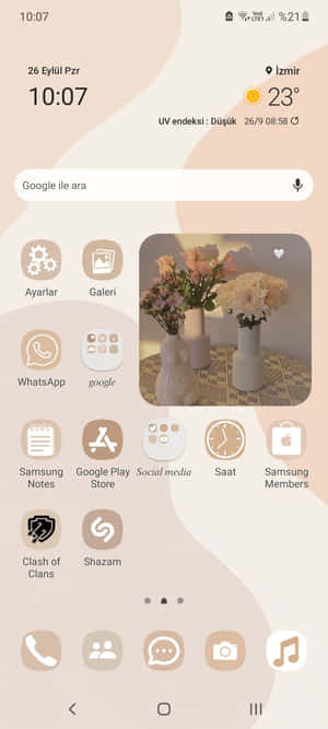 Estetik Widget'lar Resimleri — Realme C85 Duvar Kağıdı