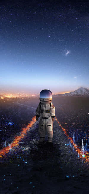 Astronot arka planı — Xiaomi T Duvar Kağıdı