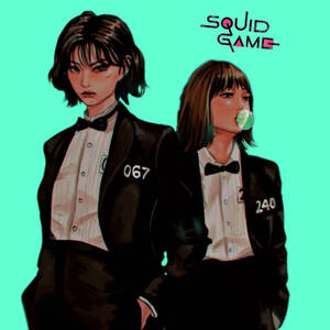 Fan sanatı oyuncu 240 067 Squid Game duvar kağıdı — 067 oyun Duvar Kağıdı