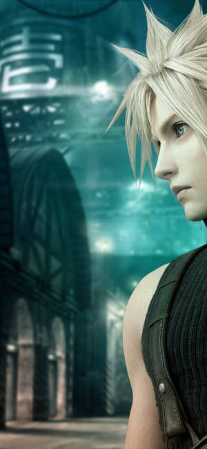 Final Fantasy 7 Cloud Yan Profil duvar kağıdı — iPhone 16 Pro Duvar Kağıdı