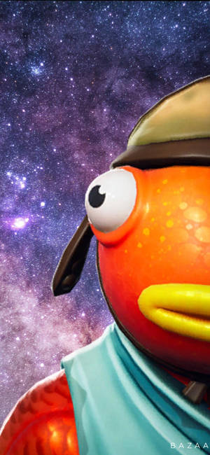 Fishstick Fortnite Yarım Yüz Galaksi duvar kağıdı — iPhone 18 Pro Duvar Kağıdı