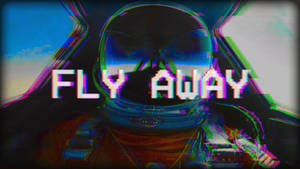 Fly Away Astronaut Trippy Estetik — Trippy Estetik Duvar Kağıdı