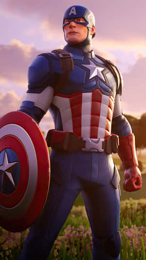 Kaptan Amerika Duvar Kağıdı — Fortnite Duvar Kağıdı