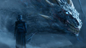 Game of Thrones Gece Kralı ve ejderha duvar kağıdı. — 1600x900 Duvar Kağıdı