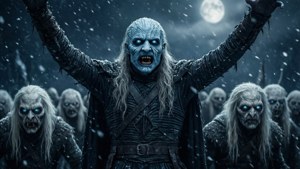Gece Kralı, ordusunu bir kar fırtınasının içinden geçiriyor — Game of thrones 8. sezon Duvar Kağıdı