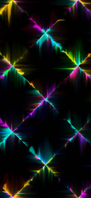 Geometrik Desen Neon Estetik iPhone — iPhone 16 Pro Duvar Kağıdı