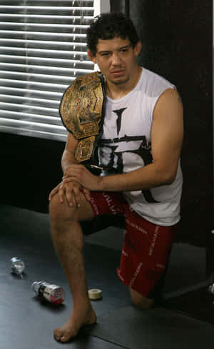 Gilbert Melendez Strikeforce Hafif Siklet Şampiyonu Diz Çöküş — Huawei MatePad Mini Duvar Kağıdı