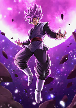 Goku Black, Super Saiyan Rosé formunda savaşa hazırlanıyor — Goku Black Duvar Kağıdı