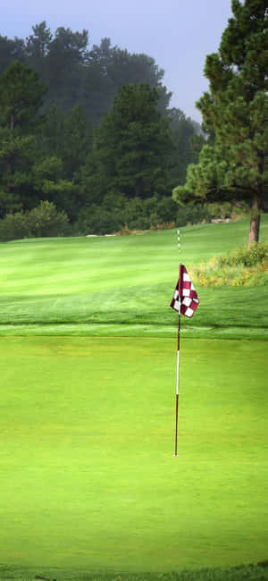Iphone X Golf Sahası Arka Planı — Realme C85 Duvar Kağıdı