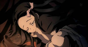 Gözleri Kapalı Demon Slayer Nezuko