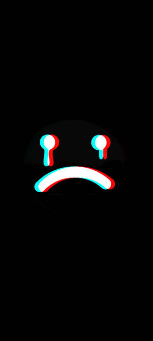 Gözyaşlı Üzgün Emoji Yüzü — Honor Magic V5 Duvar Kağıdı