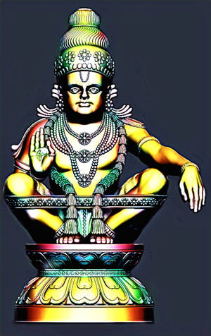 Gri Arkaplanda Lord Ayyappa — RedMagic Tablet Duvar Kağıdı