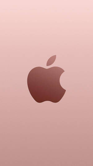 Gül Altın Apple Logosu iPhone SE — iPhone Se Duvar Kağıdı
