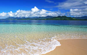 Gün Batımında Huzurlu Fiji Plajı — 2560x1080 Duvar Kağıdı