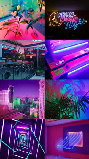 Neon Estetiği arka planı — Neon estetiği Duvar Kağıdı