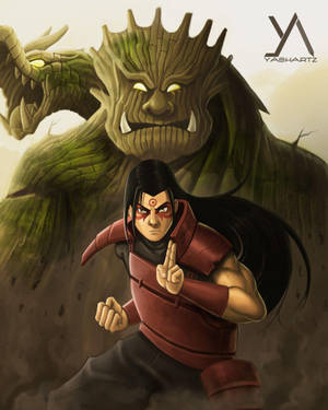 Hashirama Telefonu Ahşap Ejderha ile — Naruto karakterleri Duvar Kağıdı
