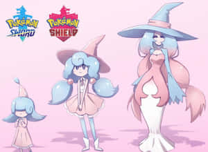 Hatenna, Hattrem ve Hatterene'nin İnsan Formları — Pokemon kılıç ve kalkan Duvar Kağıdı