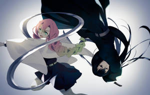 Havalı Demon Slayer Kadın — Cool Demon Slayer Duvar Kağıdı