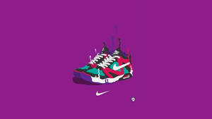Havalı Nike Ayakkabıları Dijital Sanat