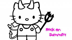 Hello Kitty Cadılar Bayramı kötü duvar kağıdı — Hello Kitty Cadılar Bayramı Duvar Kağıdı