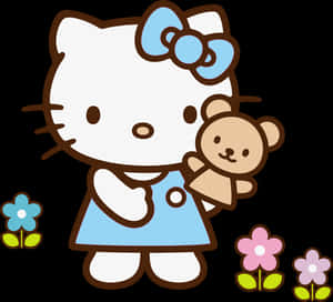 Hello Kitty Clip Art 4 Wikiclipart - Şeffaf Arka Planlı Çiçekli Hello Kitty Png, Png İndir
