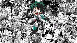 Hero Midoriya Manga Paneli duvar kağıdı