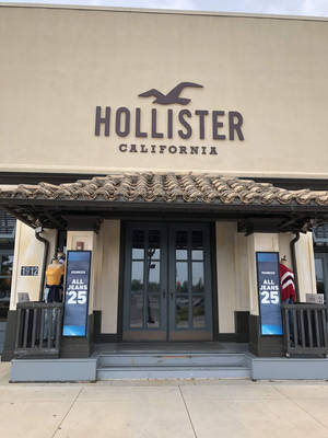 Hollister mağaza önü logosu duvar kağıdı — 3:4 Duvar Kağıdı