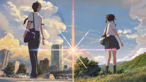 İki Dünya Senin Adın Anime 2016 — Anime estetiği GIF Duvar Kağıdı