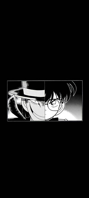 Conan Siyah Anime duvar kağıdı — iPhone 14 Duvar Kağıdı