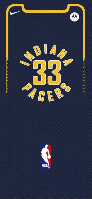 Indiana Pacers forma illüstrasyonu duvar kağıdı — iPhone 12 mini Duvar Kağıdı