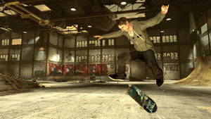 iPad Pro Tony Hawk Terk Edilmiş Kaykay Parkında — iPad Mini Duvar Kağıdı