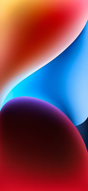iPhone 14 Koyu Kırmızı Oval — iPhone 14 Duvar Kağıdı
