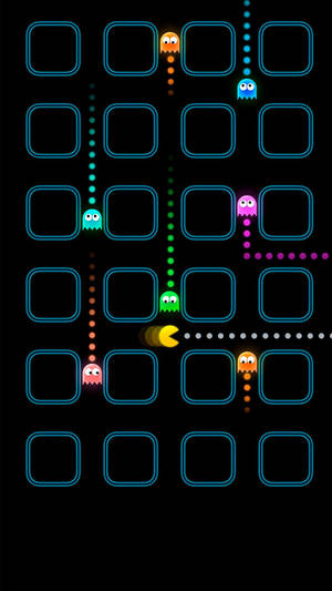 iPhone Oyun Pacman Hayalet Yiyor