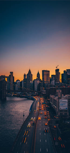 New York HD iPhone — Galaksi A08 Duvar Kağıdı