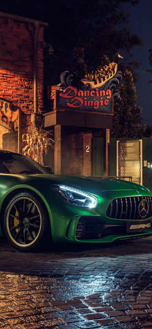 Iphone X Amg Gt-r Background — Galaxy A35 Duvar Kağıdı