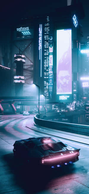 Iphone X Cyberpunk 2077 Arkaplanı — Vivo V70 Elite Duvar Kağıdı