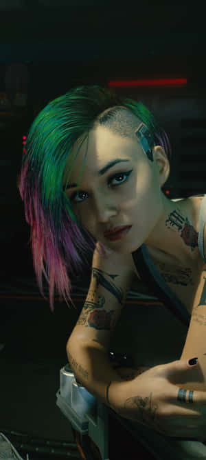 Iphone X Cyberpunk 2077 Arka Planı — Honor Magic8 Pro Duvar Kağıdı